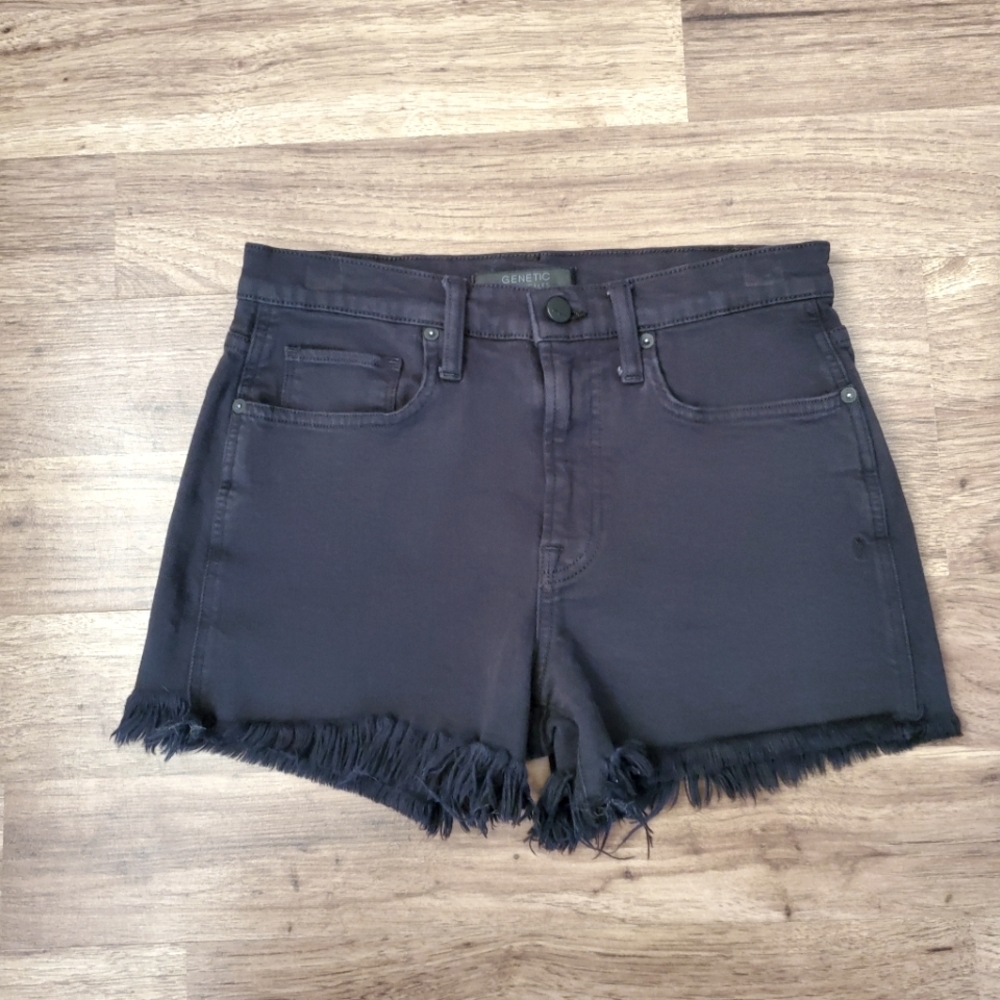 Genetic Size 27 Black Cutoff Jean Shorts